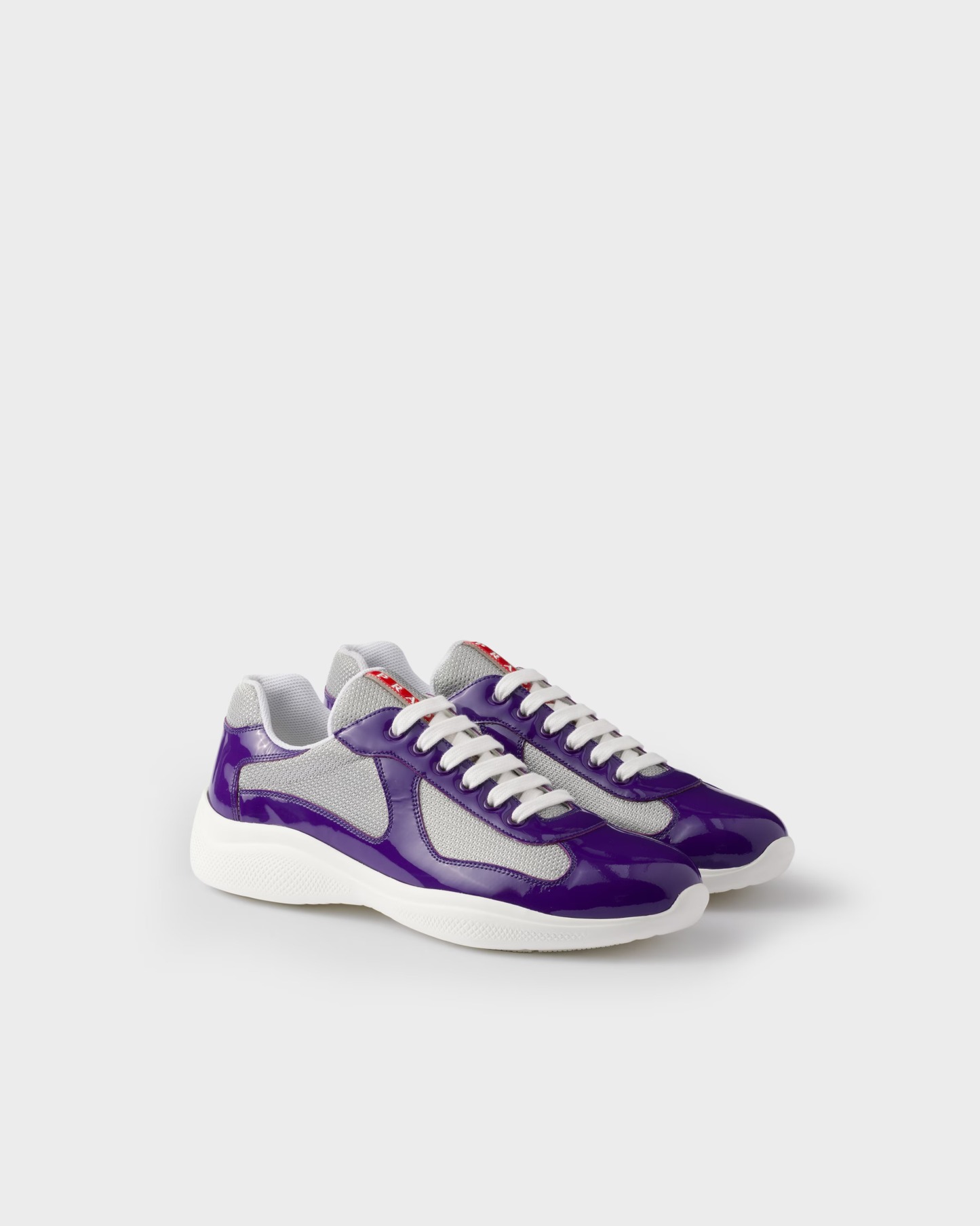 Patent leather and technical fabric Prathtda America's Cup sneakers