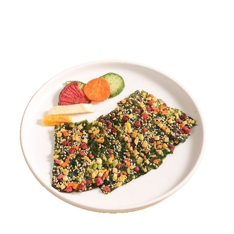 Nährstoffreiche Obst- und Gemüse-Seealgenchips