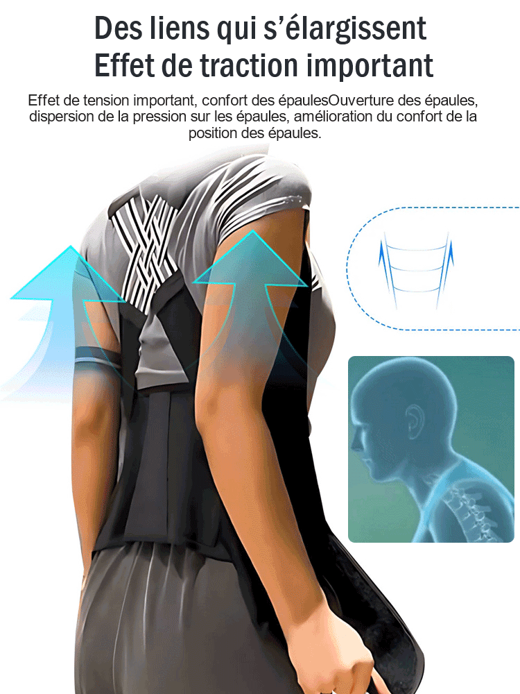 Ceinture correctrice anti-bossu indispensable pour les soins du corps