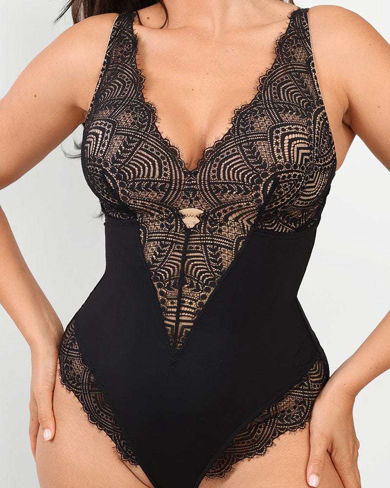 AFZ®LaceLux Lace V-Shape Elegance: Sculpt with Allure!