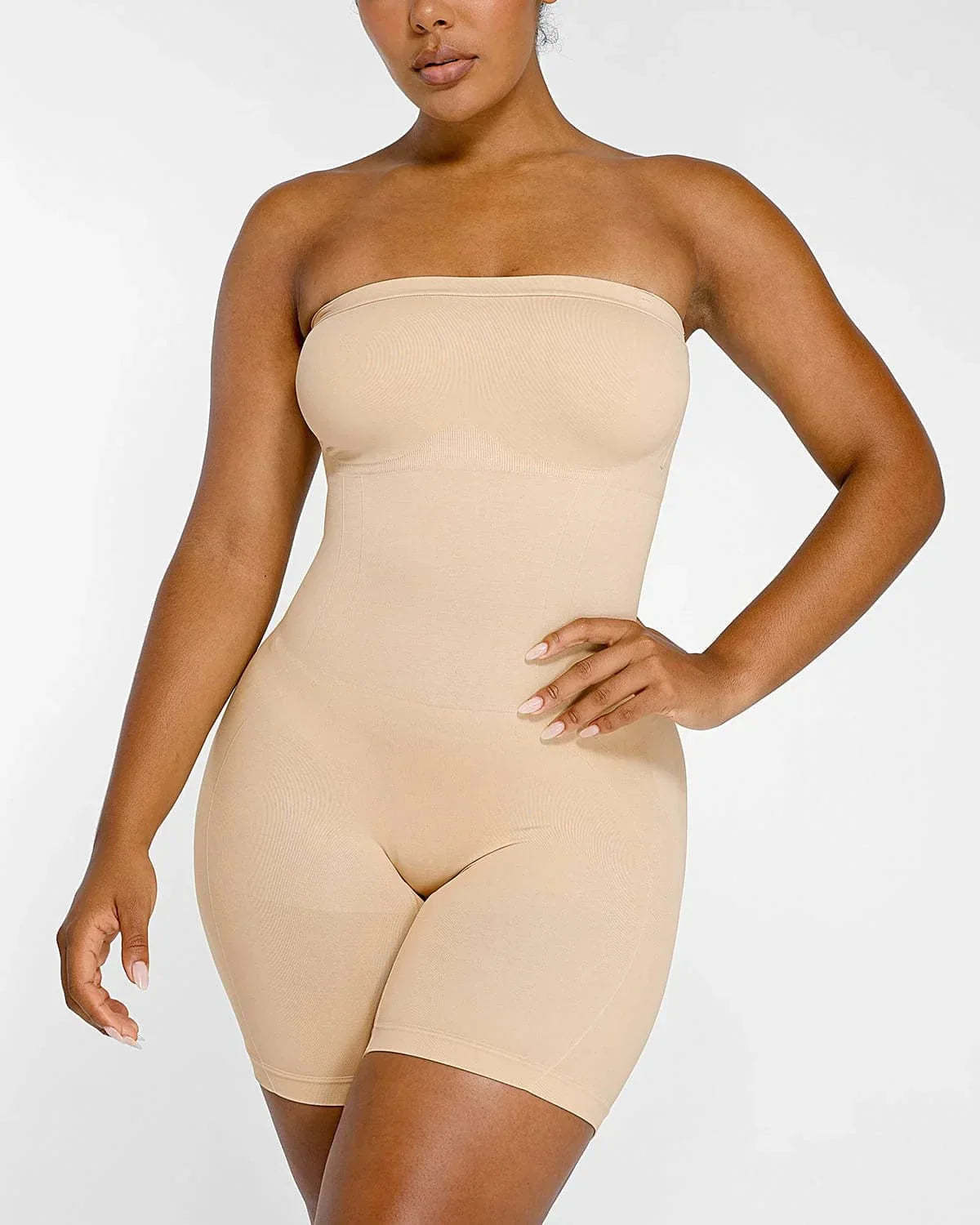 AFZ®WedLux Firm Sculpt Strapless Bodysuit