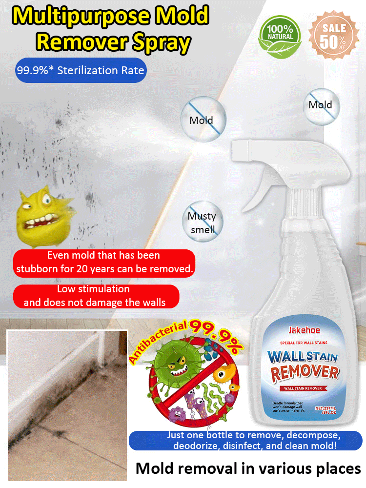 【No Wiping Required】Multi-Purpose Mold-Removing Spray