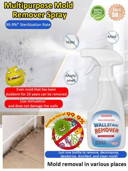 【No Wiping Required】Multi-Purpose Mold-Removing Spray