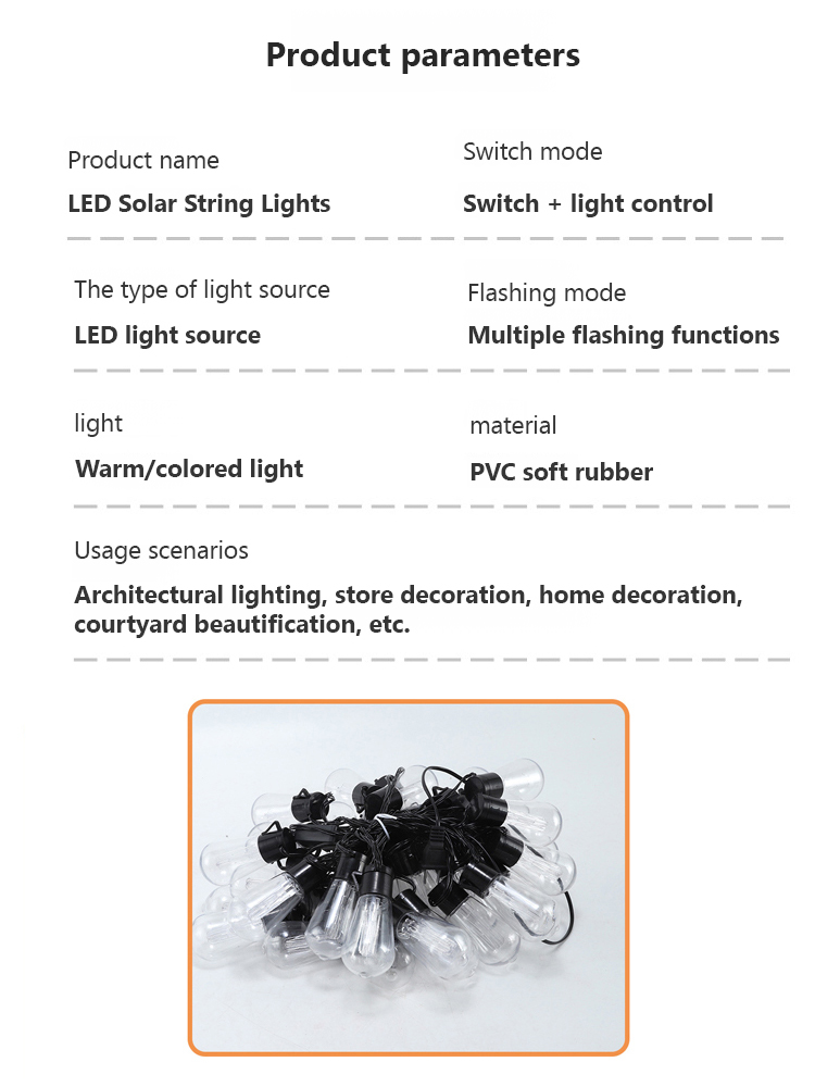 Solar outdoor camping decorative lights