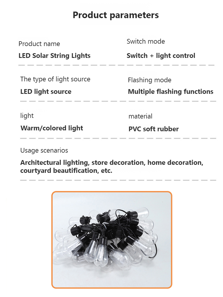 Solar outdoor camping decorative lights