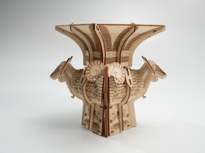 Four-Rams Zun 3D Wooden Puzzle Model