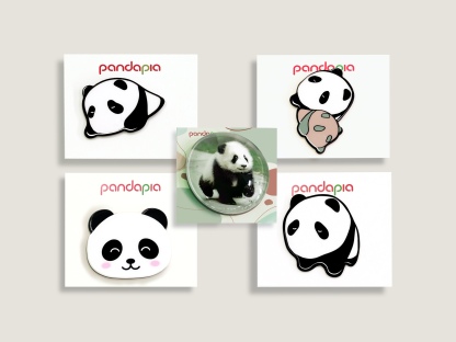 Panda Fridge Magnet Collection