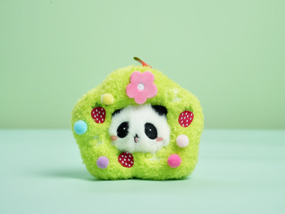 Panda Donut Plush Charm