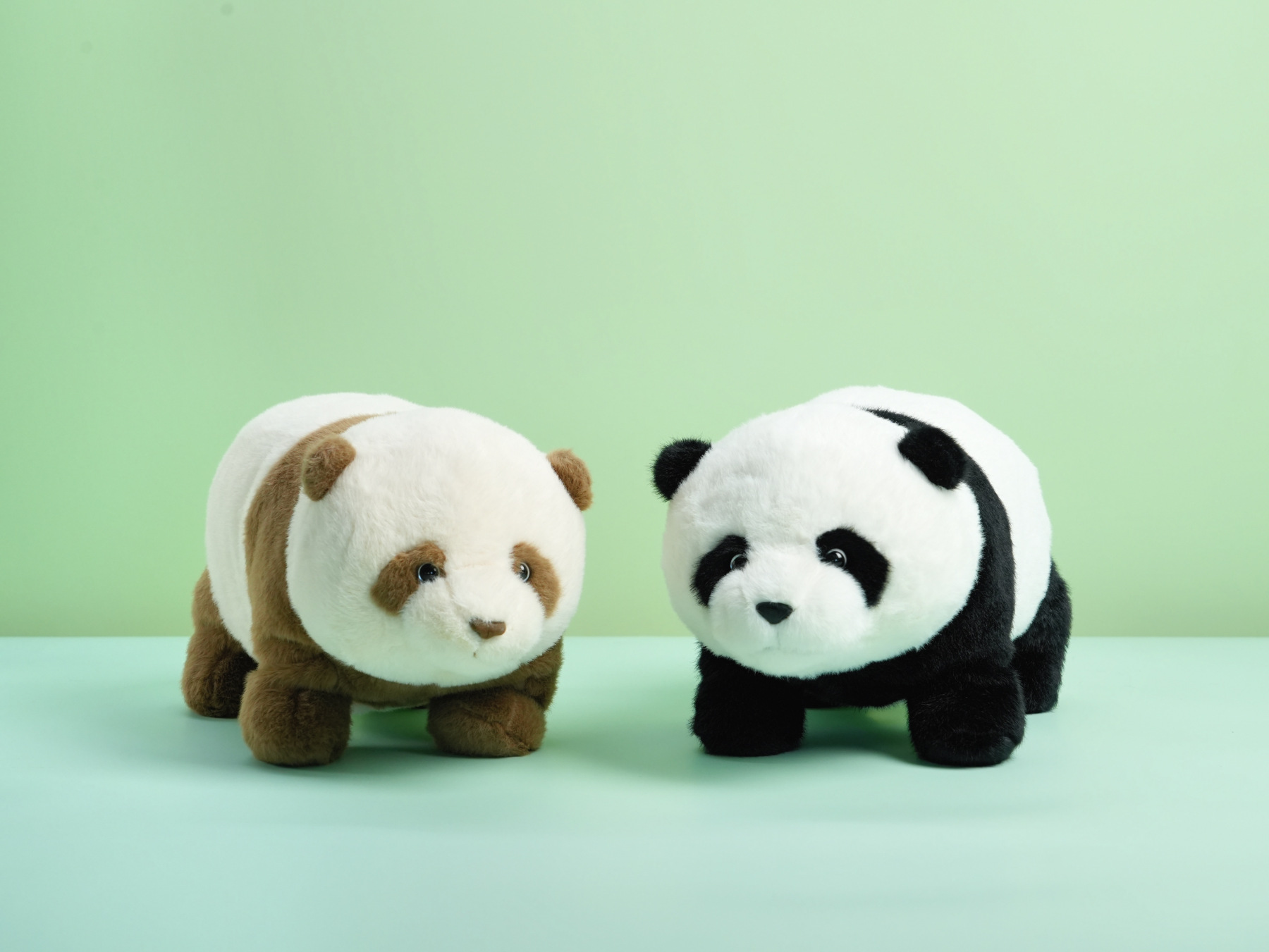 Chunky Standing Panda Plush Toy 