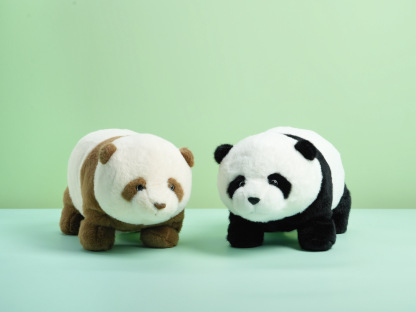 Chunky Standing Panda Plush Toy 
