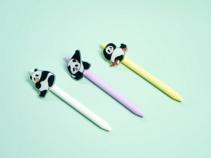 “Panda Squad” Gel Pen Set – 3-Pack 