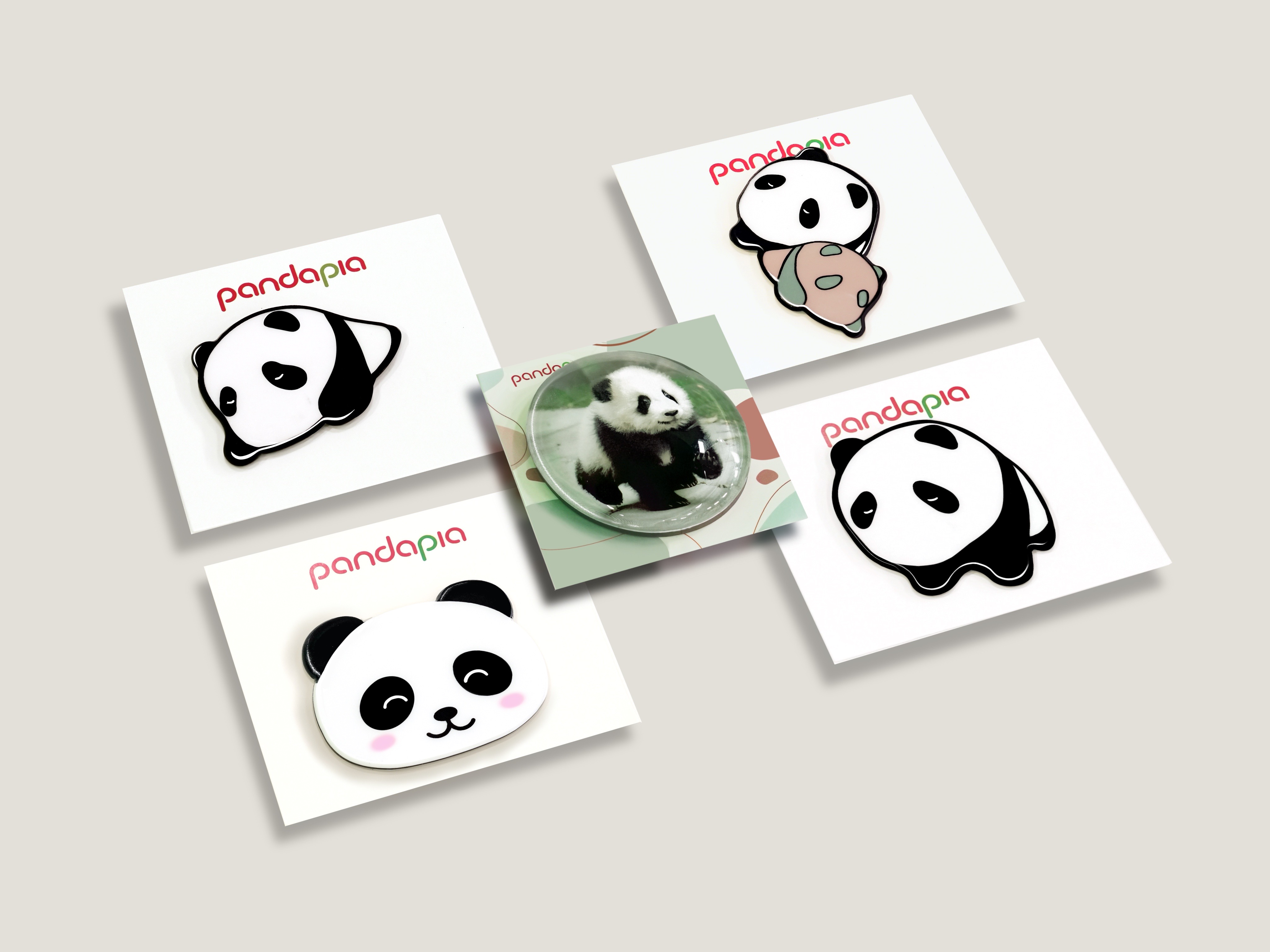 Panda Fridge Magnet Collection