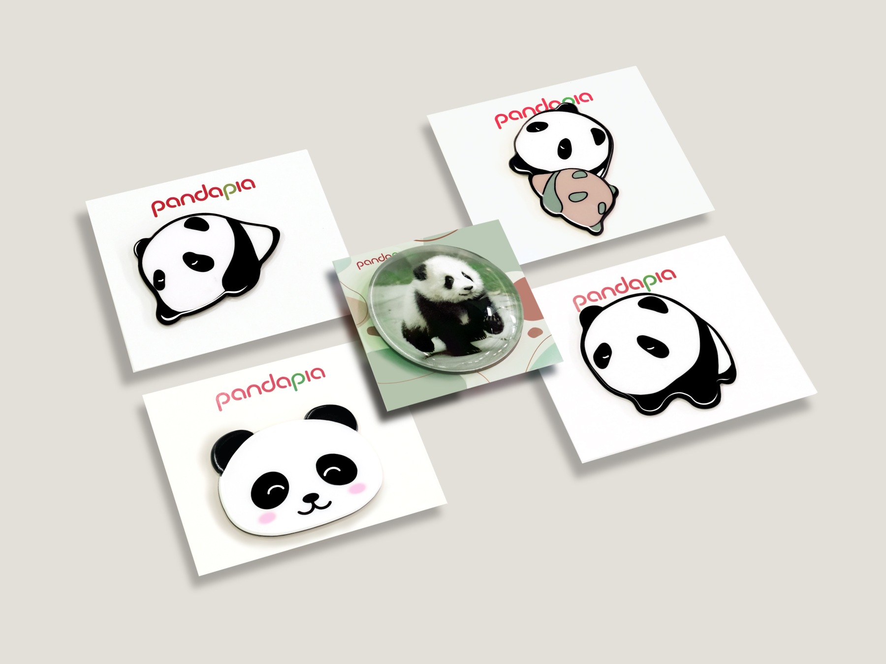 Panda Fridge Magnet Collection