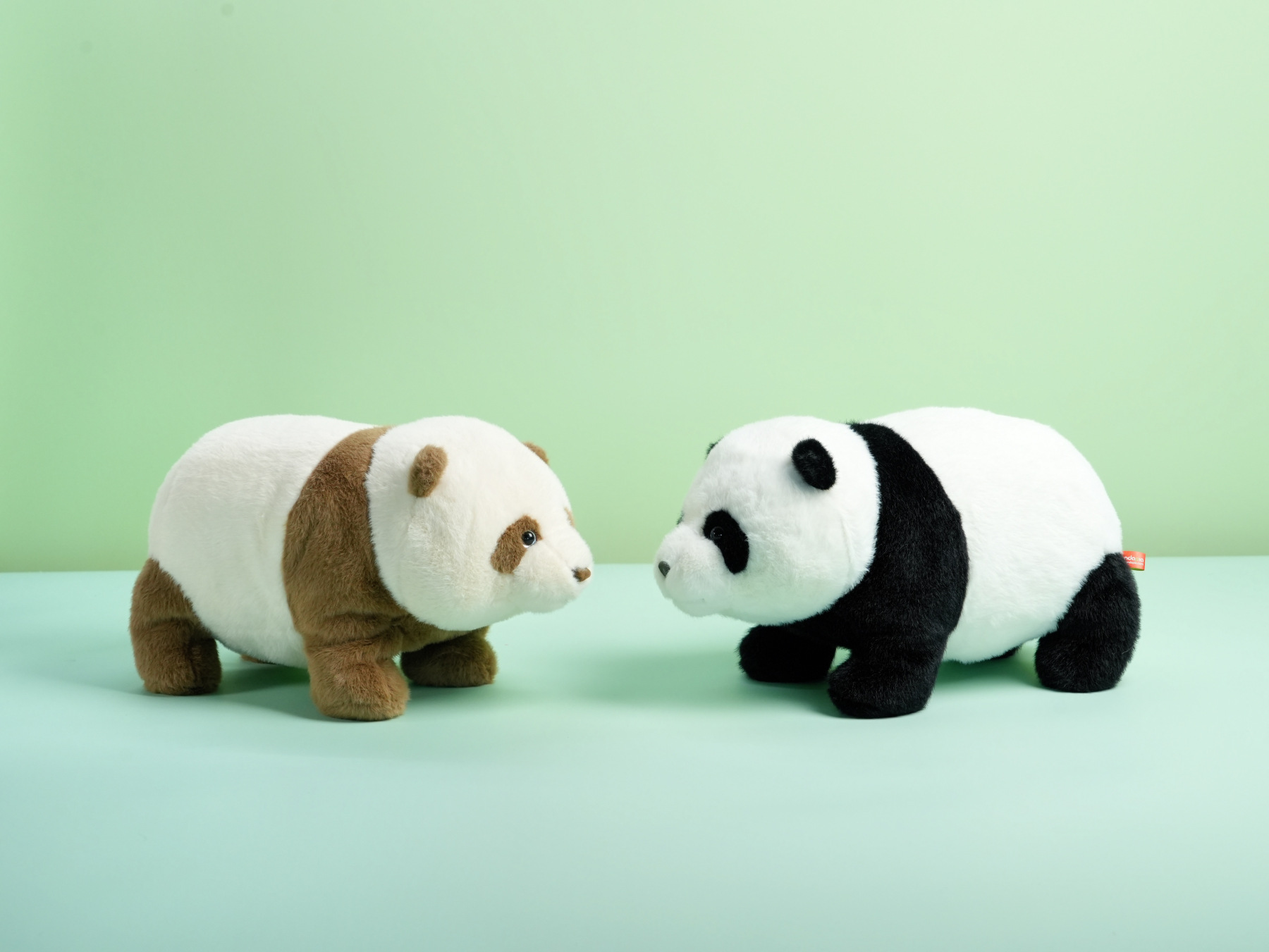 Chunky Standing Panda Plush Toy 