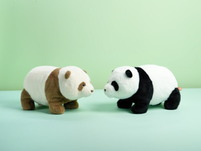 Chunky Standing Panda Plush Toy 