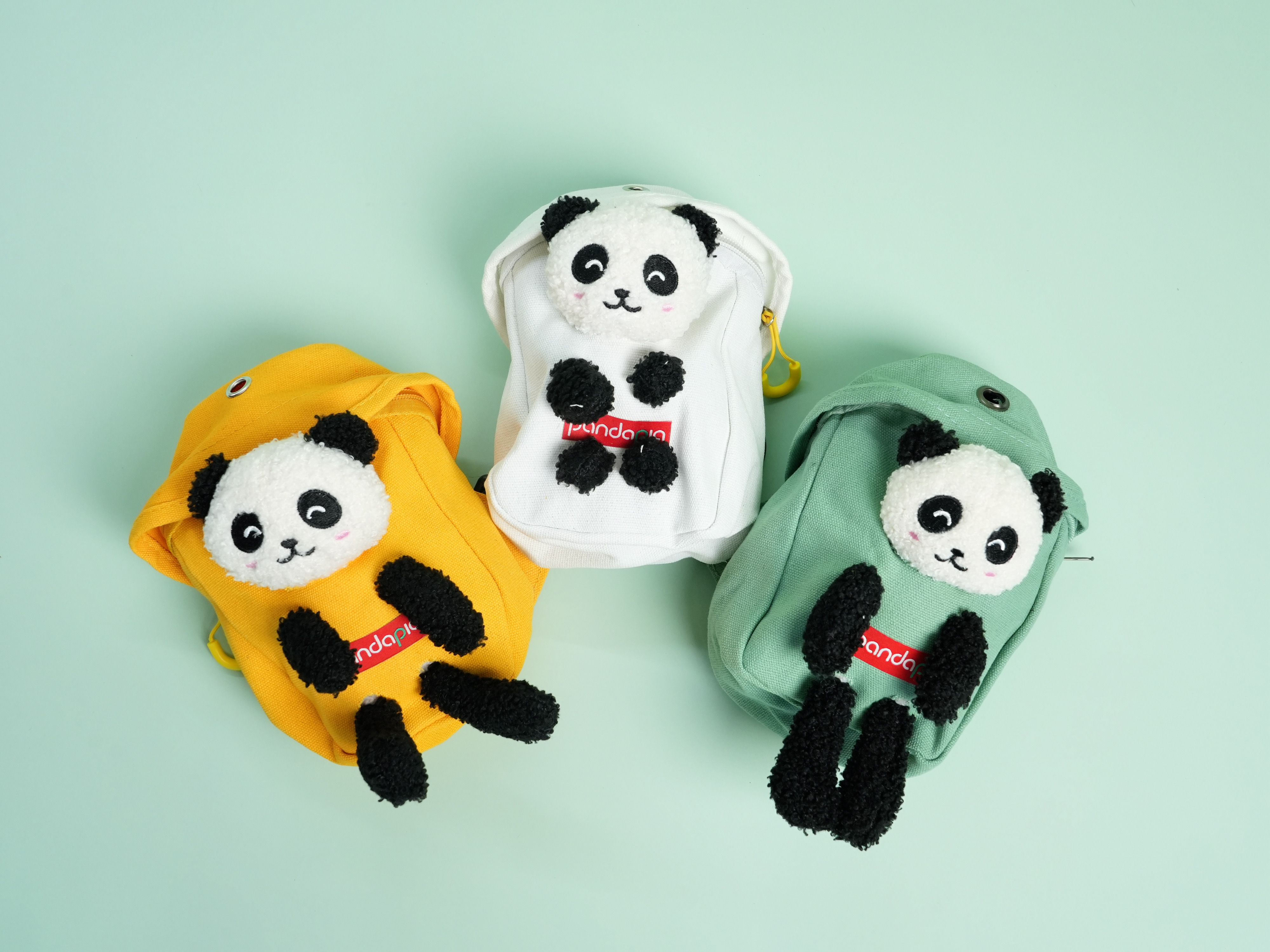 Clinging Panda Plush Crossbody Bag