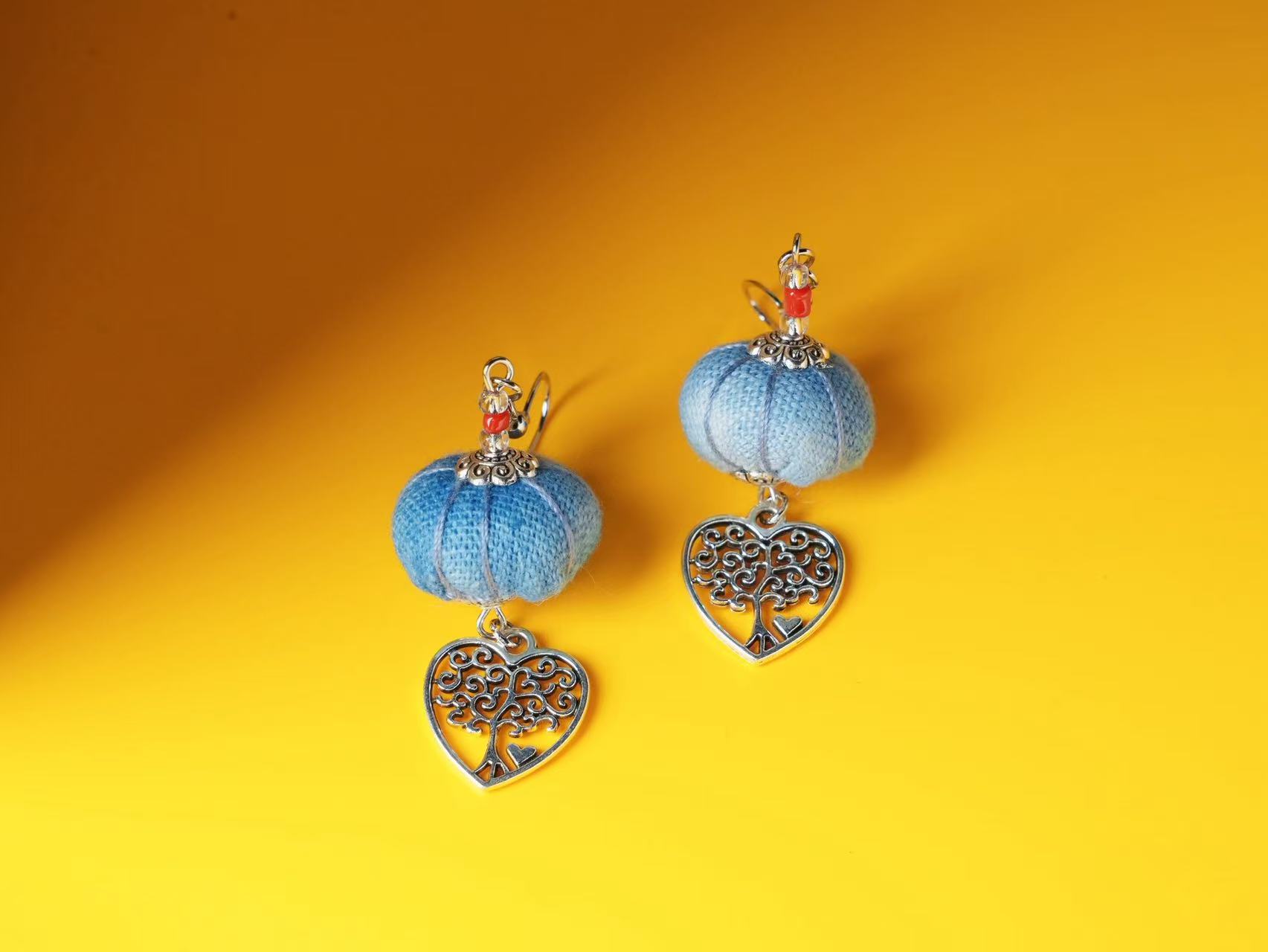 Indigo Imprint Earrings