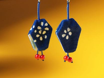 Indigo Imprint Earrings