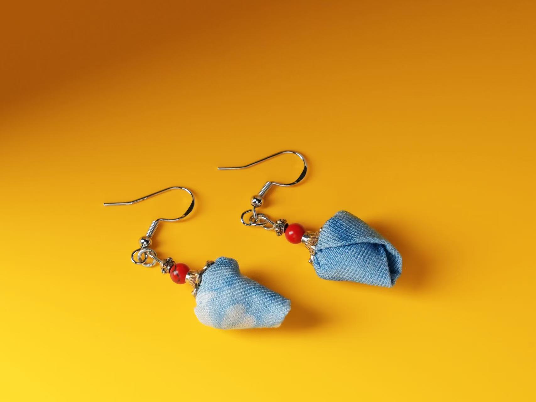 Indigo Imprint Earrings