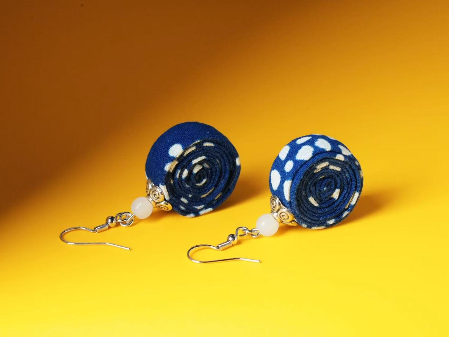 Indigo Imprint Earrings