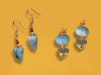 Indigo Imprint Earrings