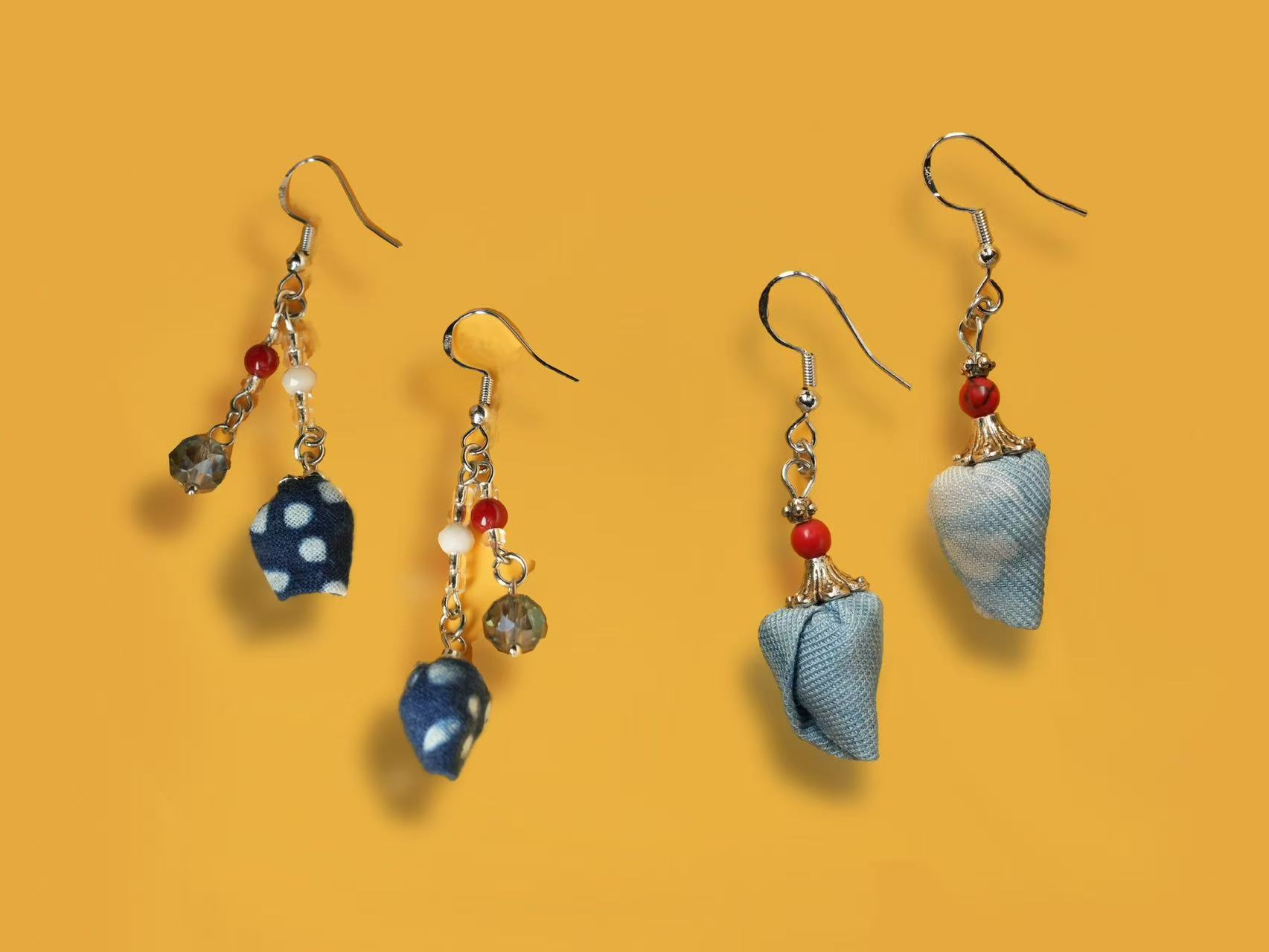 Indigo Imprint Earrings