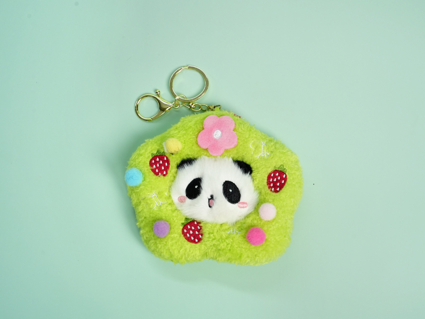 Panda Donut Plush Charm