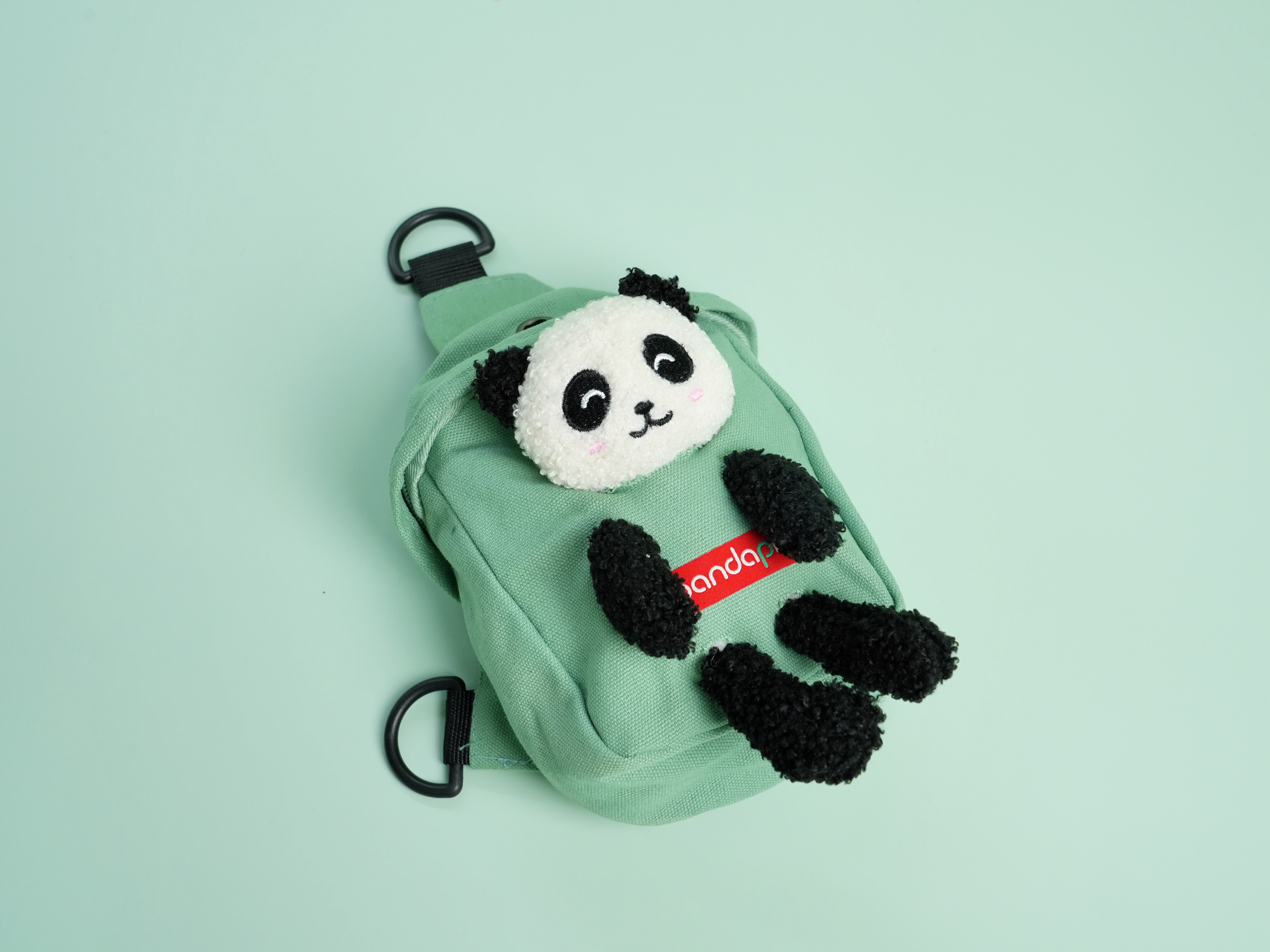 Clinging Panda Plush Crossbody Bag
