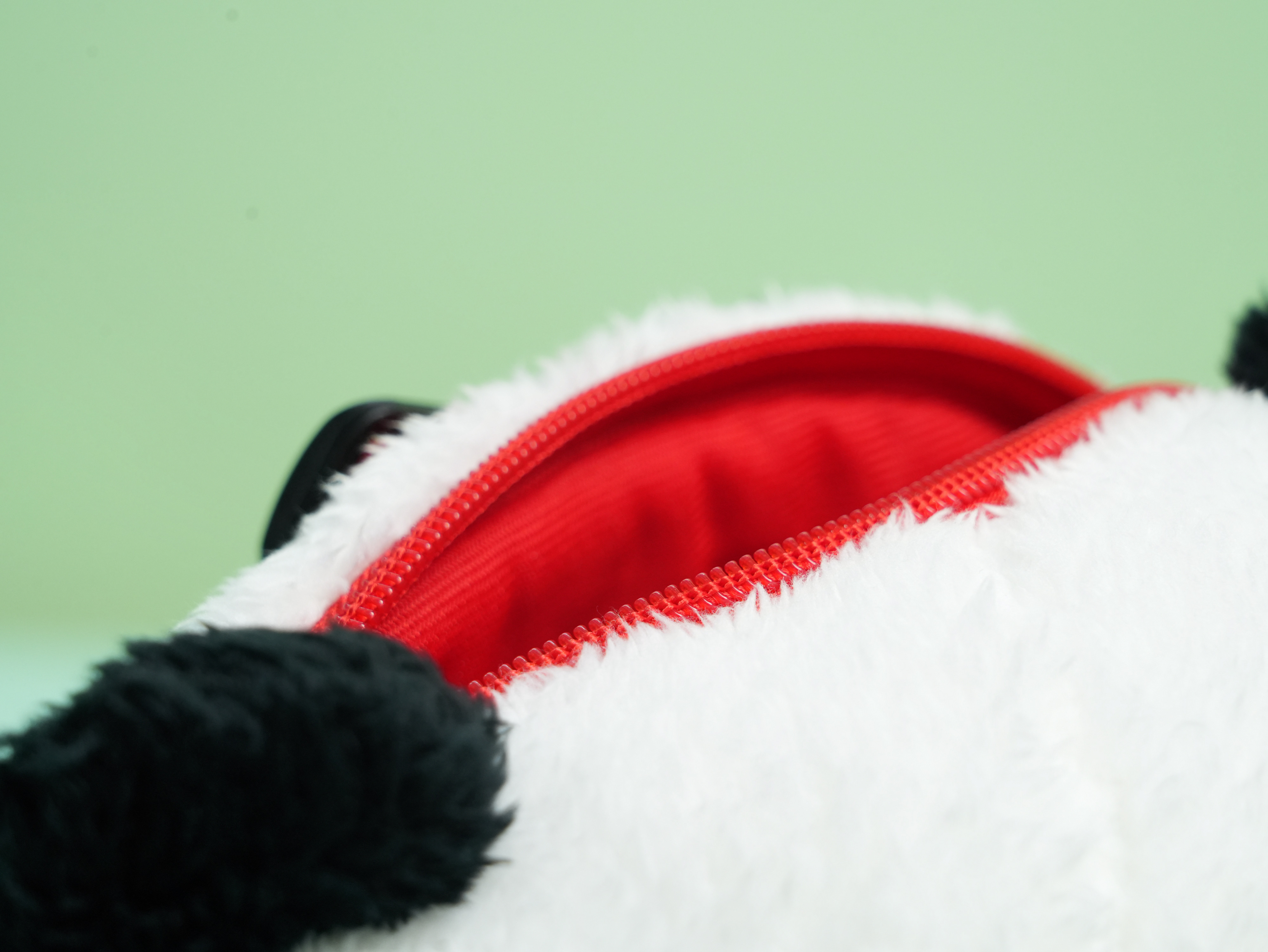 Panda Plush Backpack with Red Straps