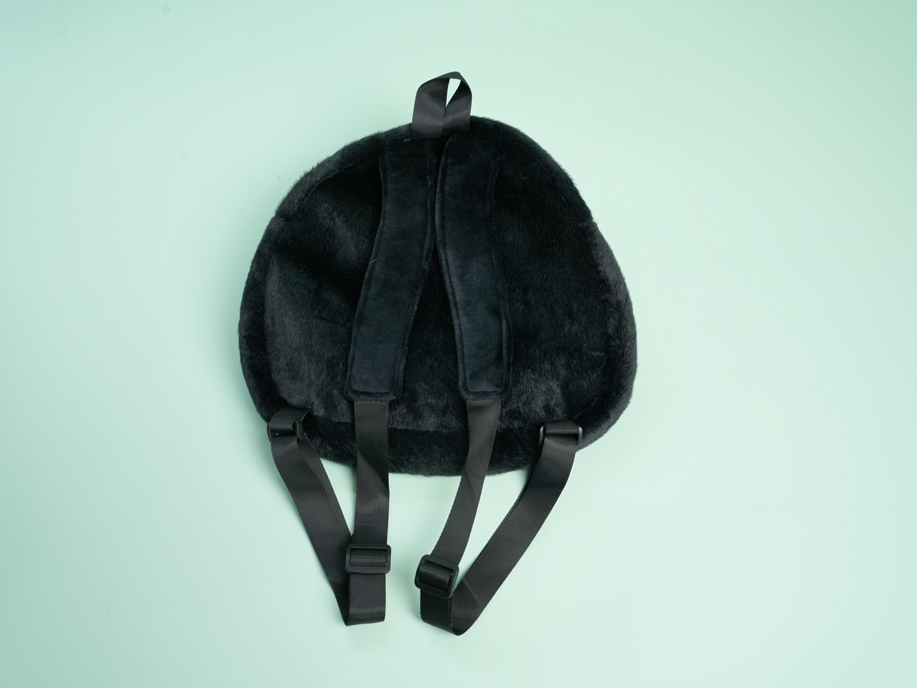 Onigiri-Shaped Panda Plush Backpack – Apple Hug Edition