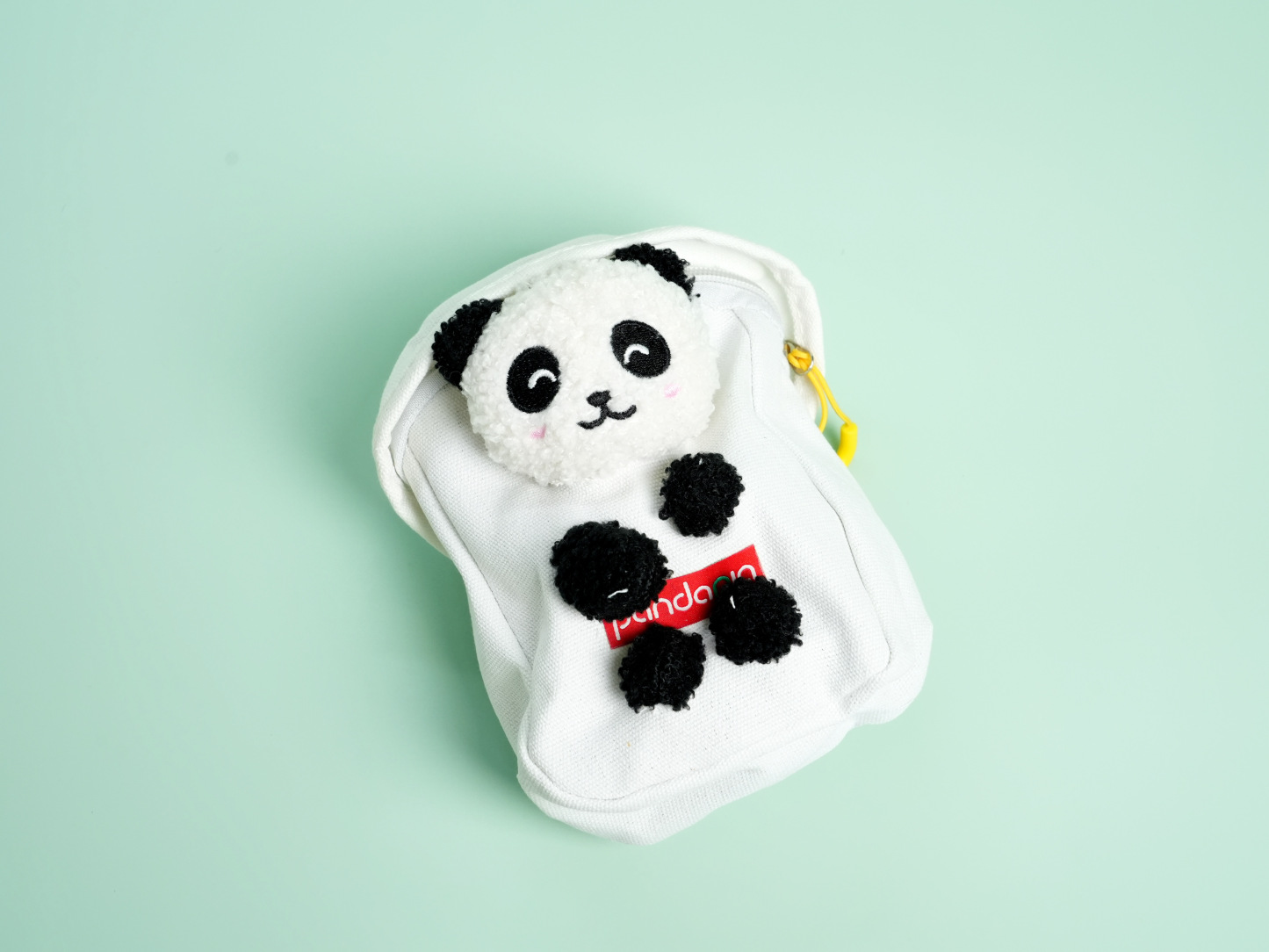 Clinging Panda Plush Crossbody Bag