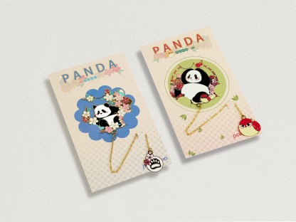 Panda Metal Bookmark Series