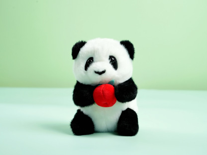Panda Plush Charm – Apple Hug / Milk Bottle Hug