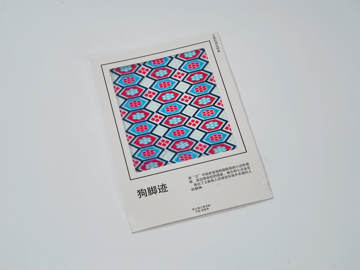 Silankapu Tujia Brocade Postcard