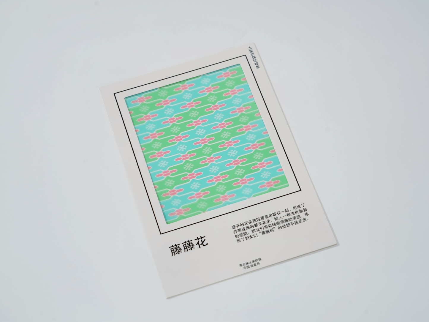 Silankapu Tujia Brocade Postcard