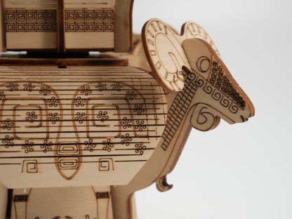 Four-Rams Zun 3D Wooden Puzzle Model