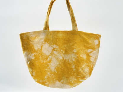 Hand-Dyed Bag with Traditional Berry Tea Craft