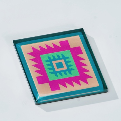 Xilankapu Tujia Brocade Pattern Fridge Magnet