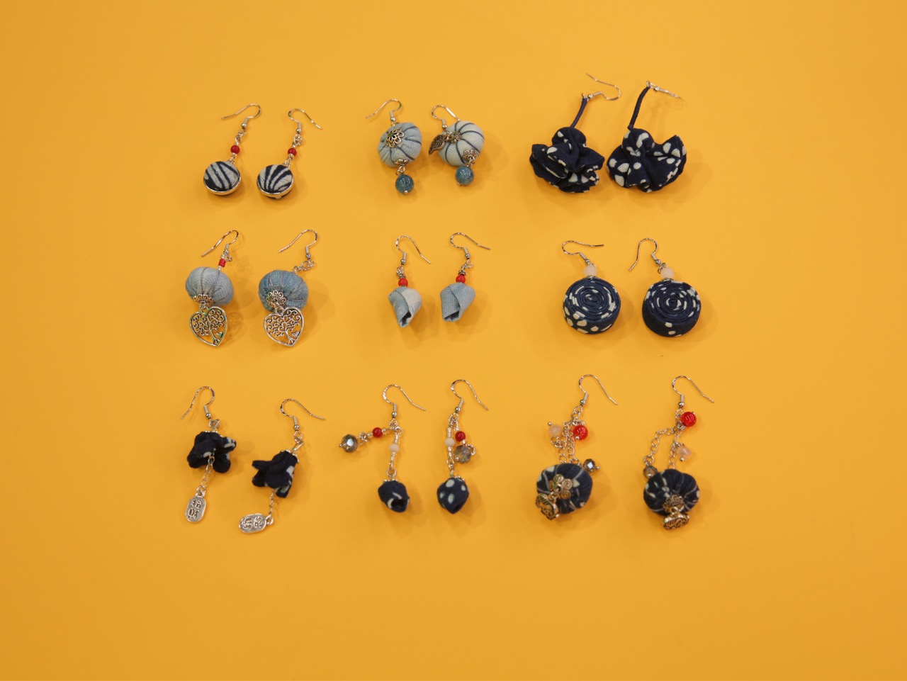 Indigo Imprint Earrings