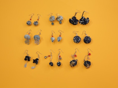 Indigo Imprint Earrings