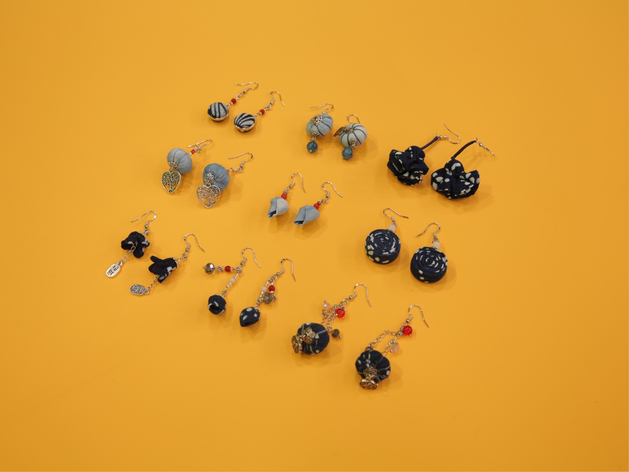 Indigo Imprint Earrings