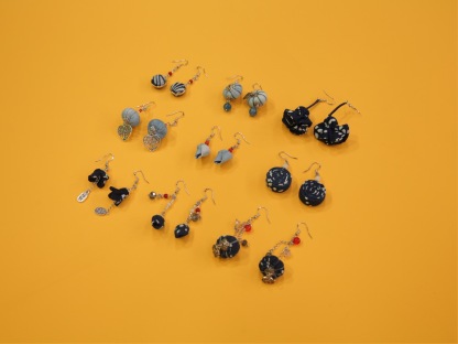 Indigo Imprint Earrings