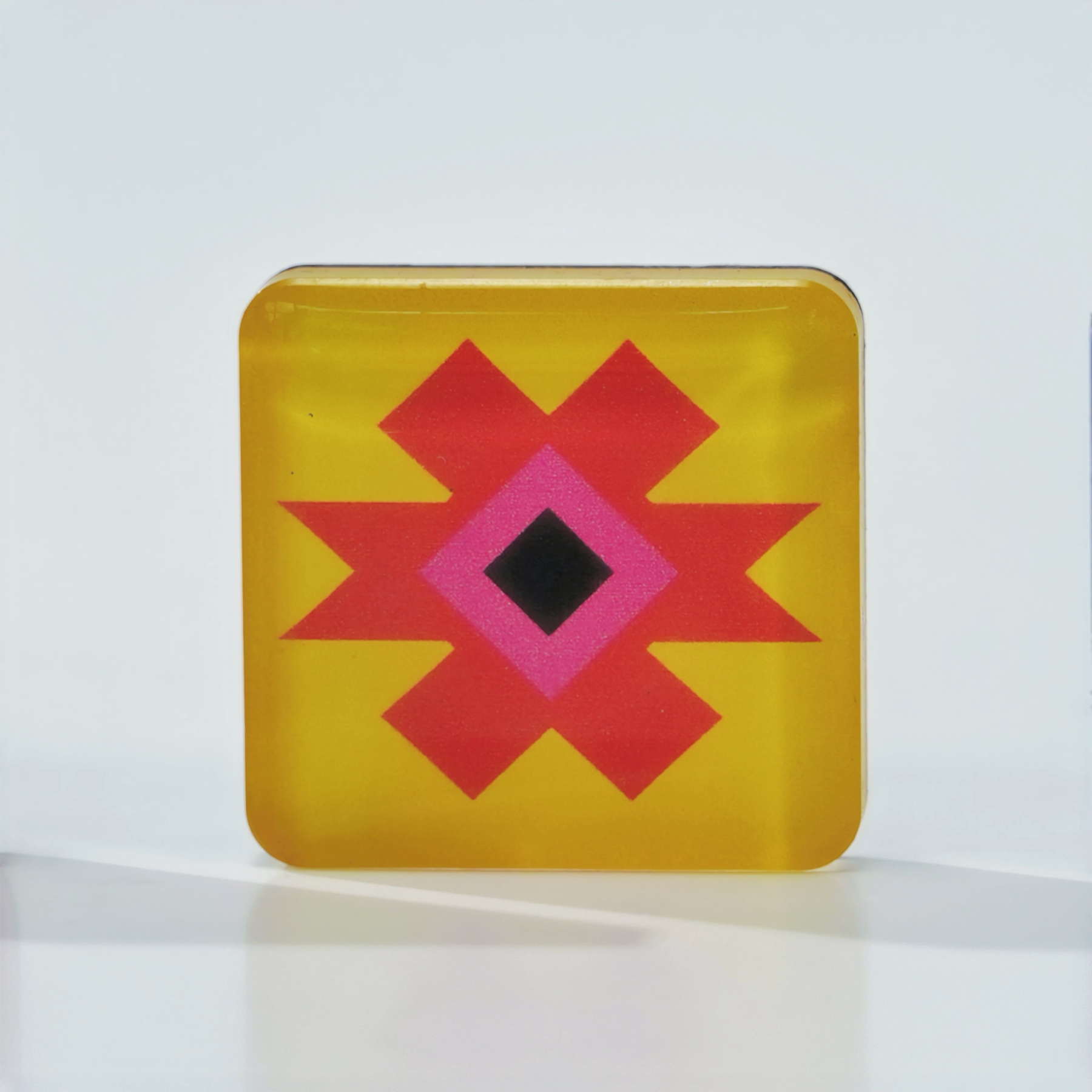 Xilankapu Tujia Brocade Pattern Fridge Magnet