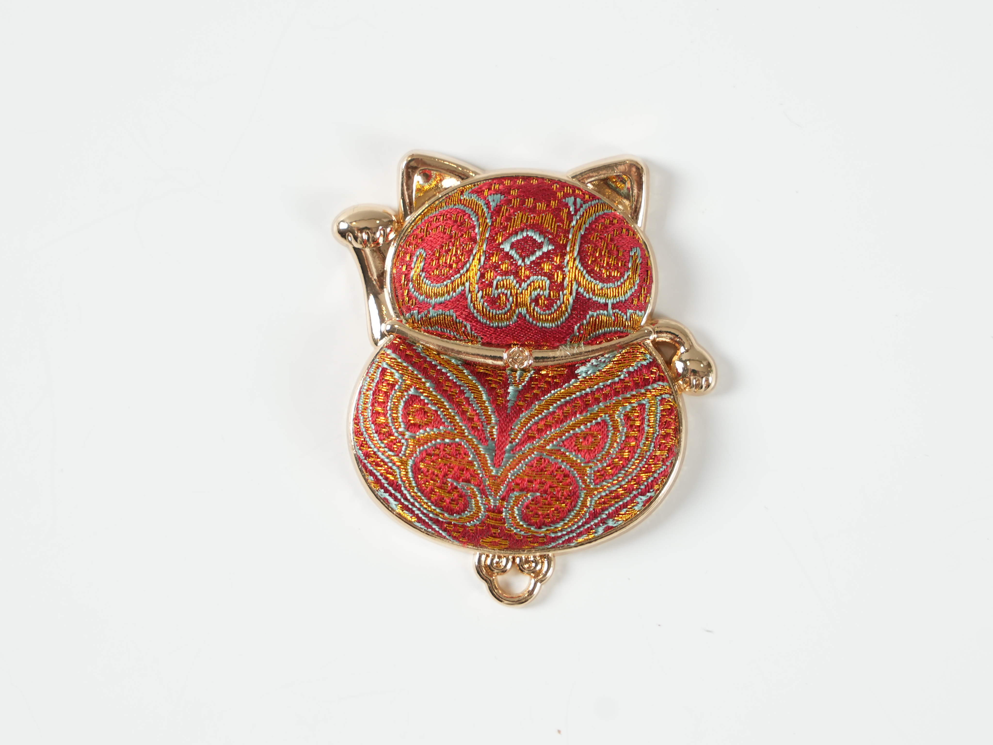 Song Brocade Ruby Beaded Curtain Set