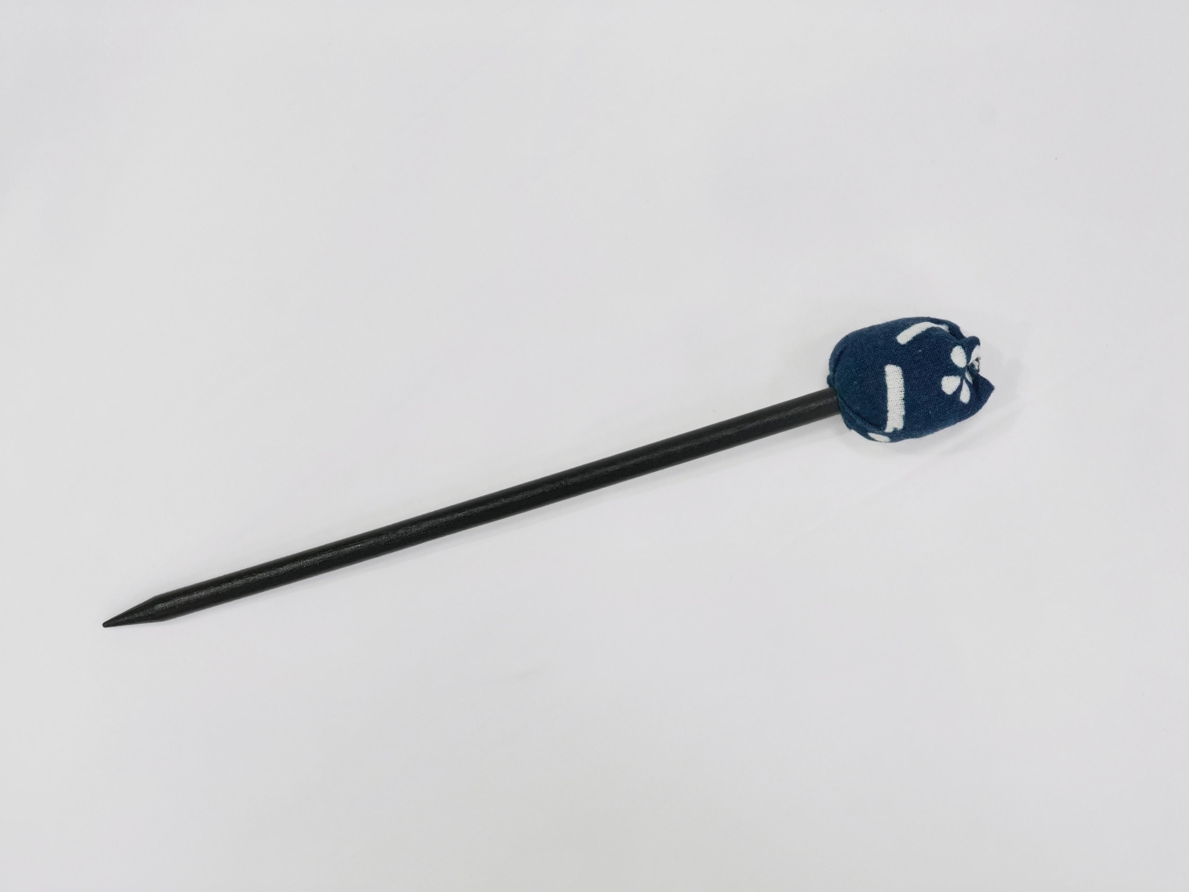 Ink Thread: Hairpin with Blue Calico Accents