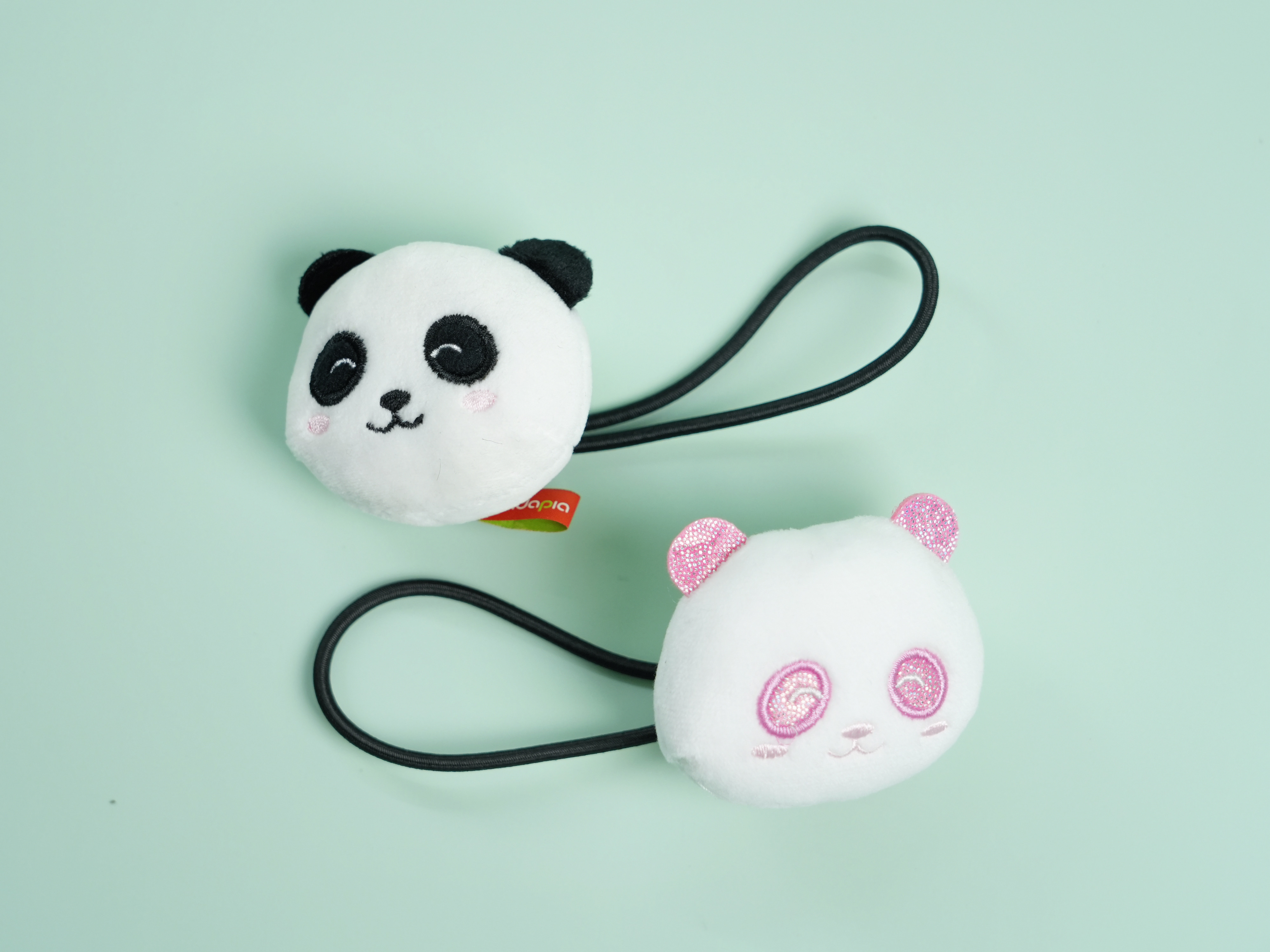 Chibi Panda “Bambam” Hair Tie – Black & Pink Versions