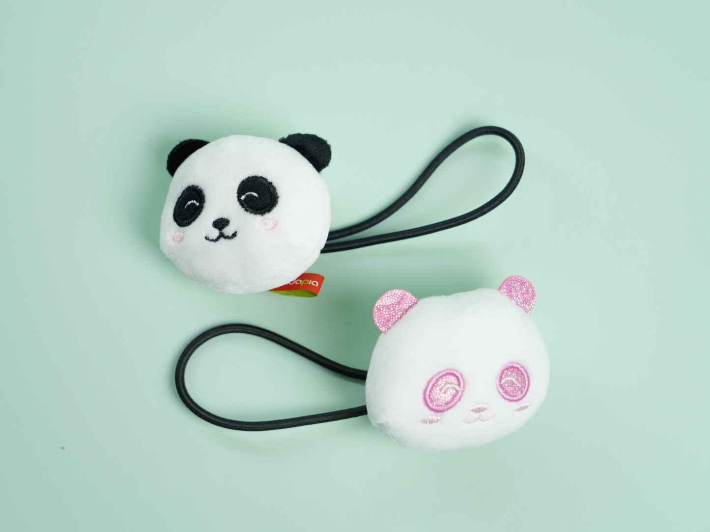 Chibi Panda “Bambam” Hair Tie – Black & Pink Versions