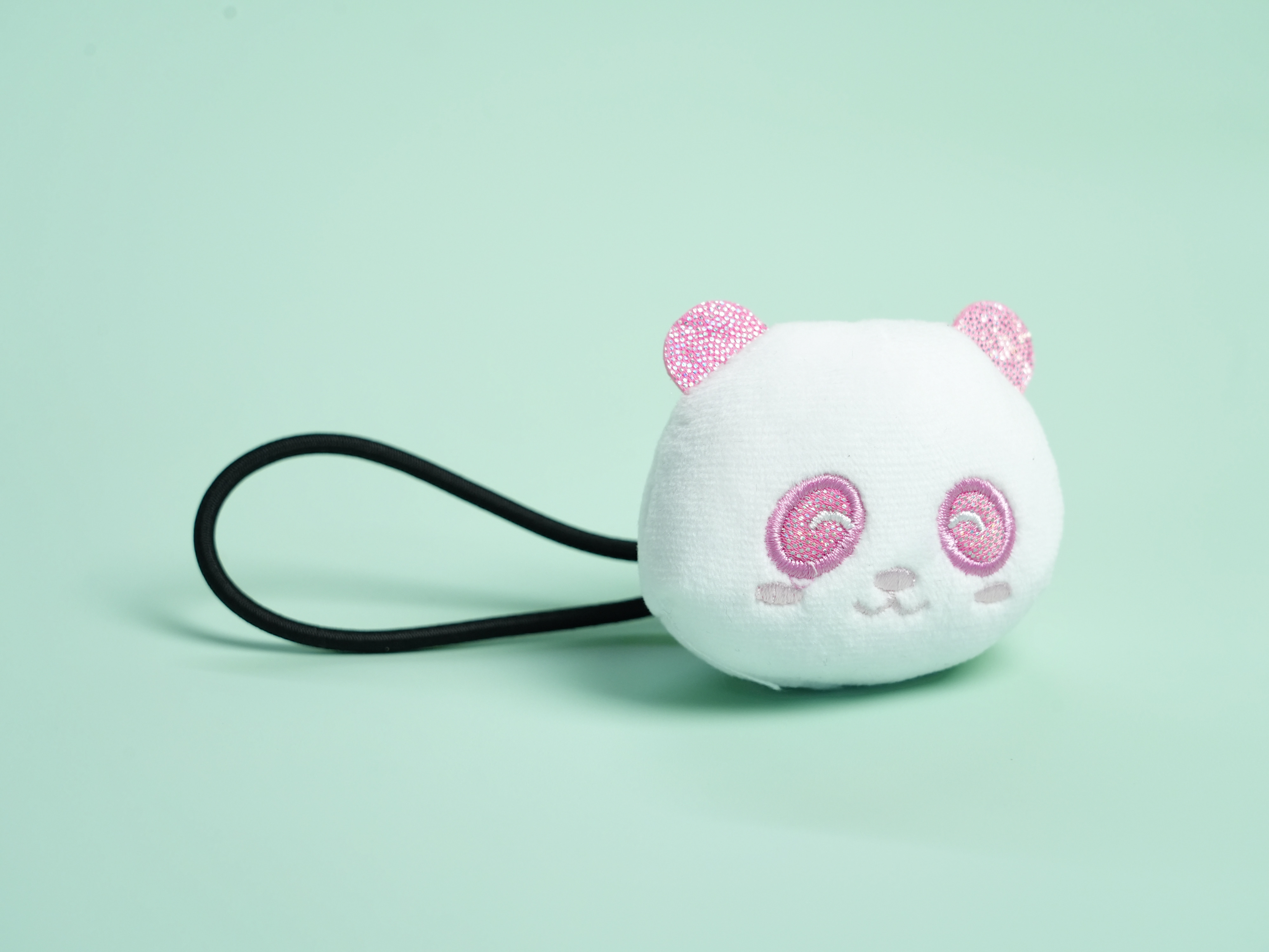 Chibi Panda “Bambam” Hair Tie – Black & Pink Versions