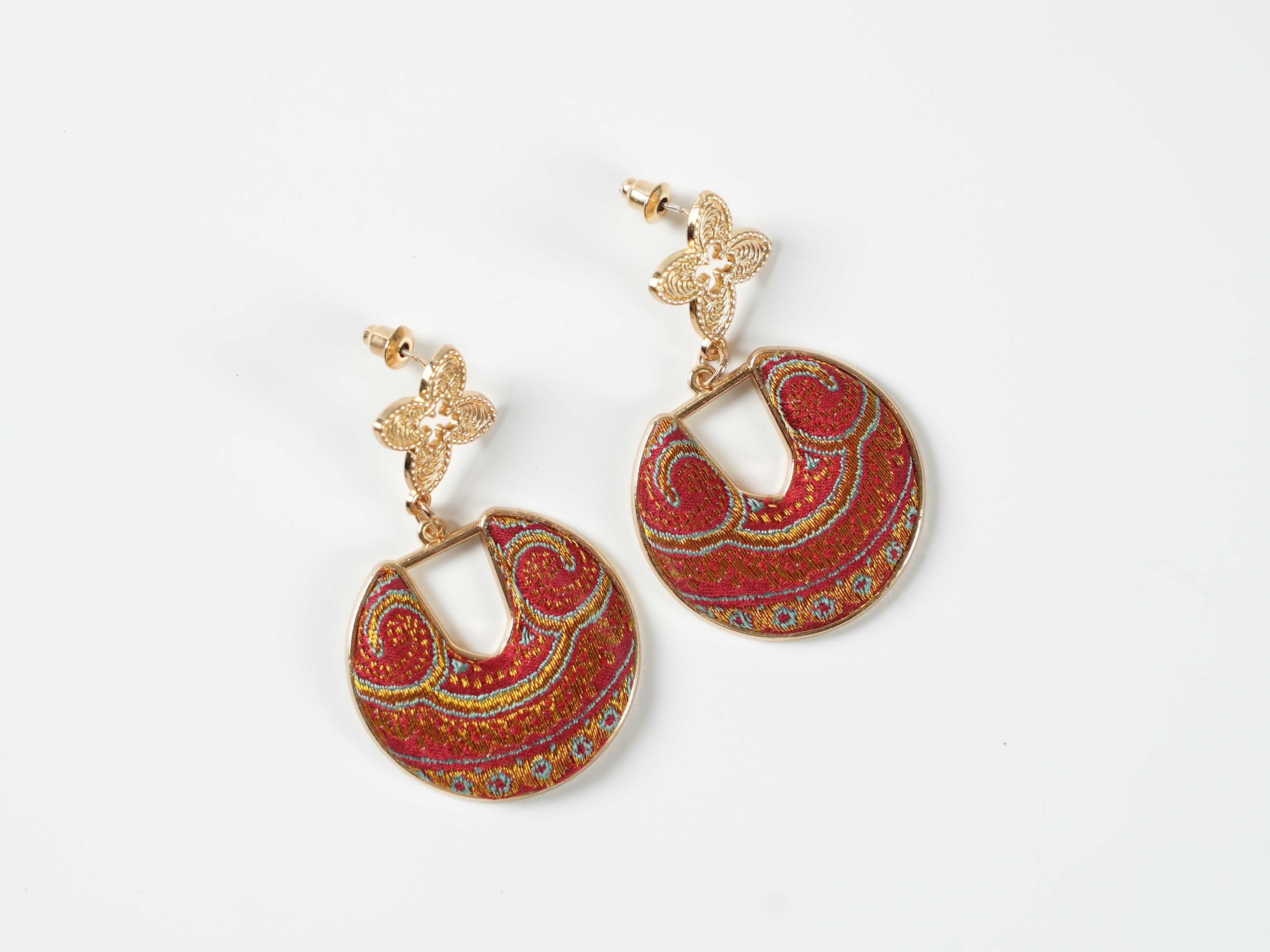 Song Brocade Ruby Beaded Curtain Set