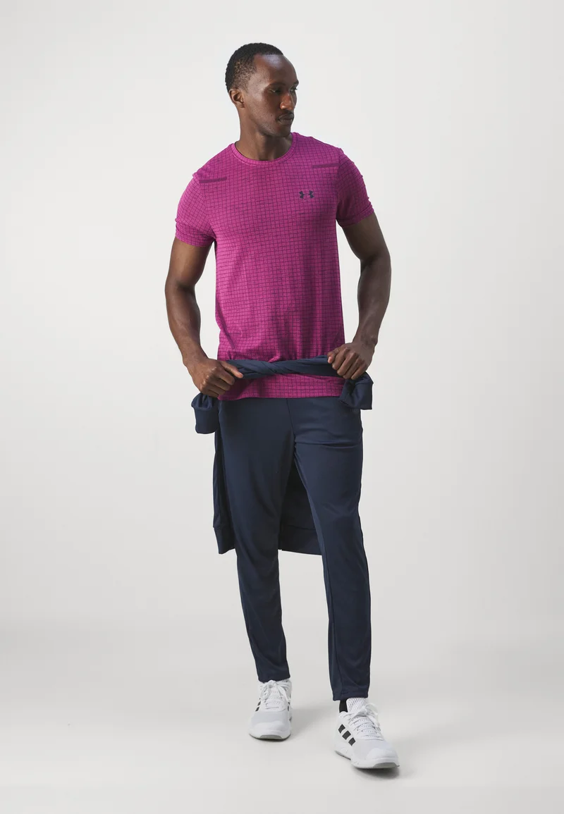 VANISH SEAMLESS GRID - Sports T-shirt - Astro Rose / Noir